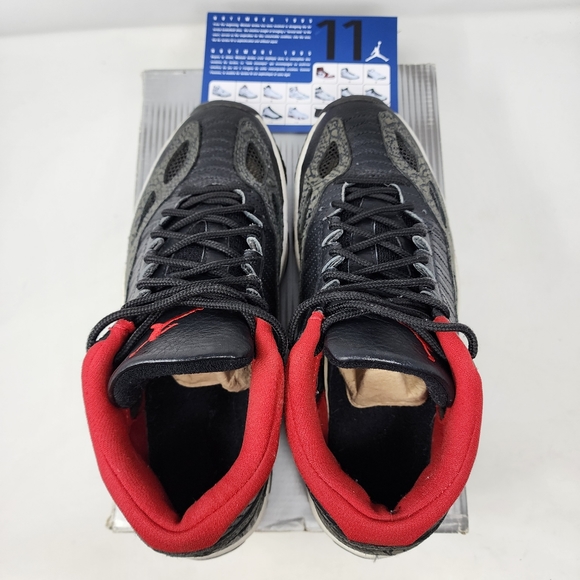 Jordan 11 Retro Low IE Black Charcoal Red 2003 306008-061 Men's 9 BOX CARD - Picture 3 of 7